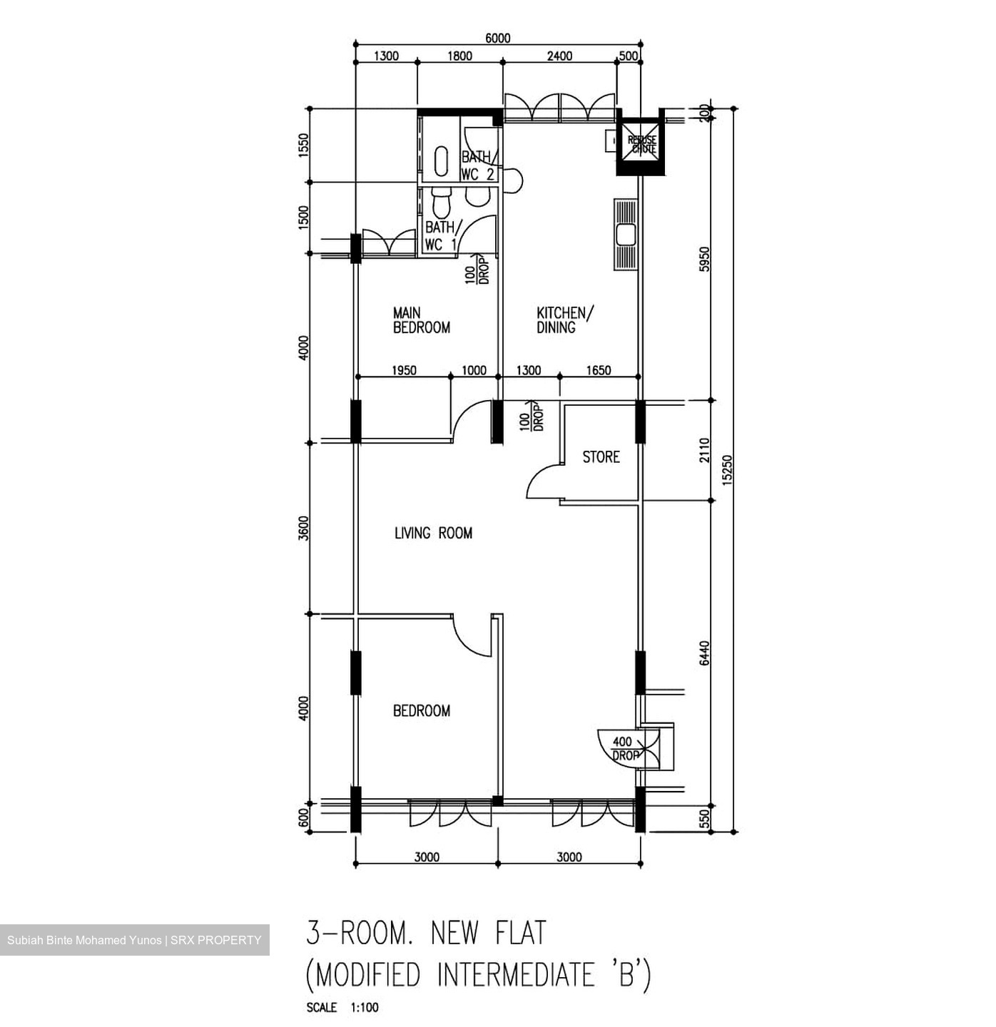 Blk 203 Bedok Town Centre (Bedok), HDB 3 Rooms #457024671